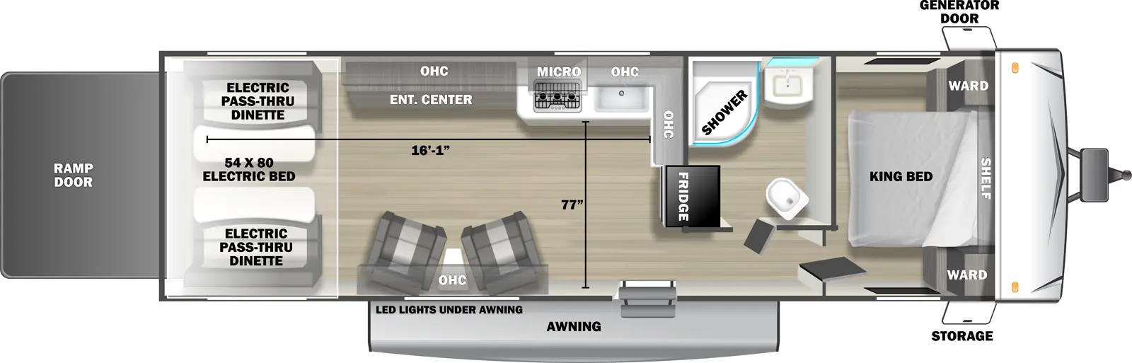 Sandstorm 2730SRX Floorplan